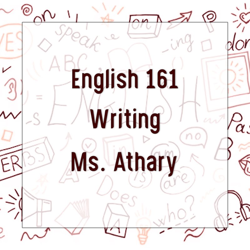English 161 - Writing