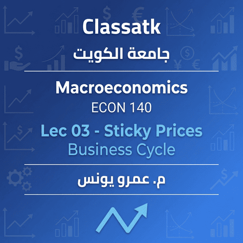 Lec 03 Sticky prices-Business Cycle