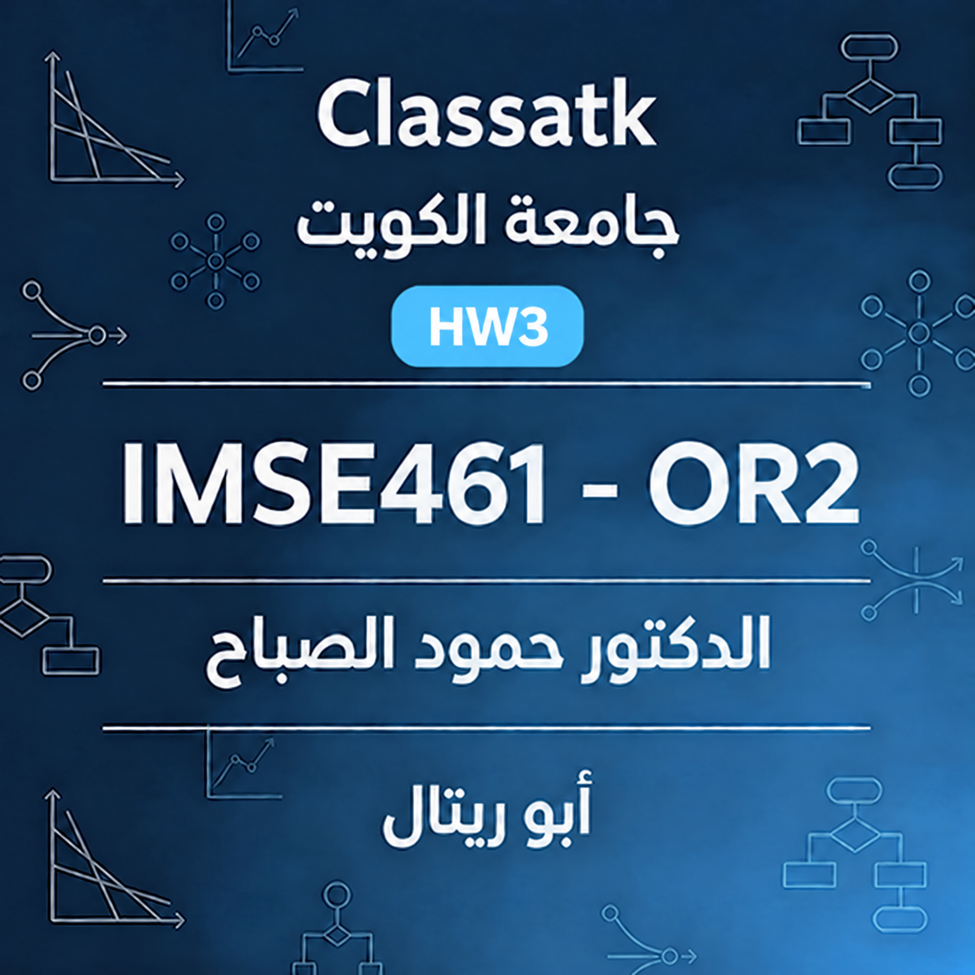 أبو ريتال- IMSE461-OR2-الدكتور حمود الصباح-HW3